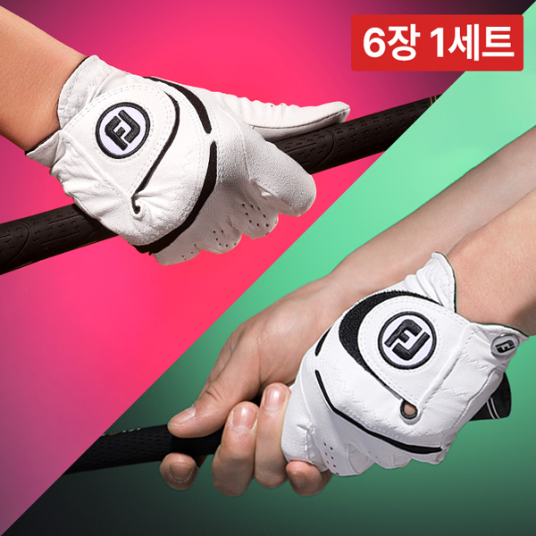 [타임특가] [100세트 한정] 6장 1세트 / 풋조이 NEW 웨더소프 레볼루션 골프장갑 Weather Sof