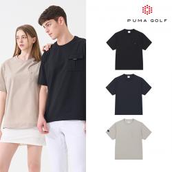 [핫딜] [푸마골프] 25SS 반팔 우븐 피스테 유니 3컬러 택1